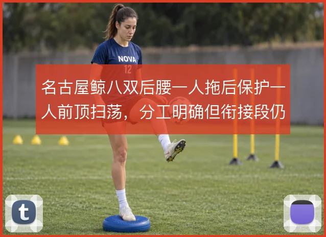 名古屋鲸八双后腰一人拖后保护一人前顶扫荡，分工明确但衔接段仍存空当